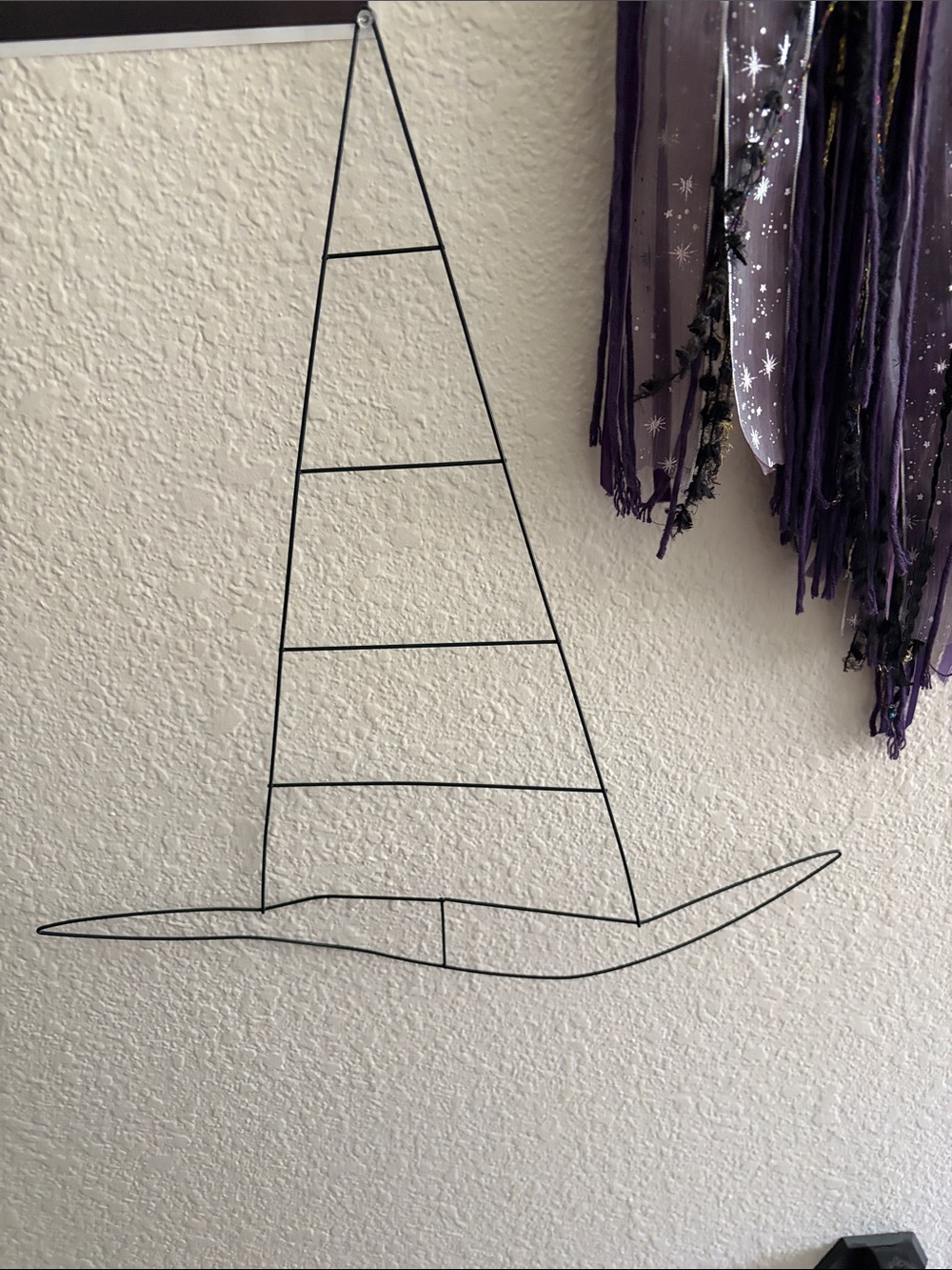 This Listing is for 2 Wire “Witch Hat”Wreaths for DIY Halloween crafting.
